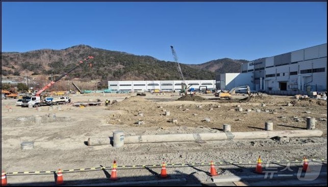 부산 강서구 화전동 LS일렉트릭 부산공장 증축 공사 현장.(부산시청 제공)