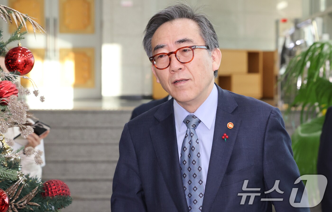 조태열 외교부 장관이 24일 서울 종로구 외교부청사를 들어서고 있다 2025.1.24/뉴스1 ⓒ News1 허경 기자