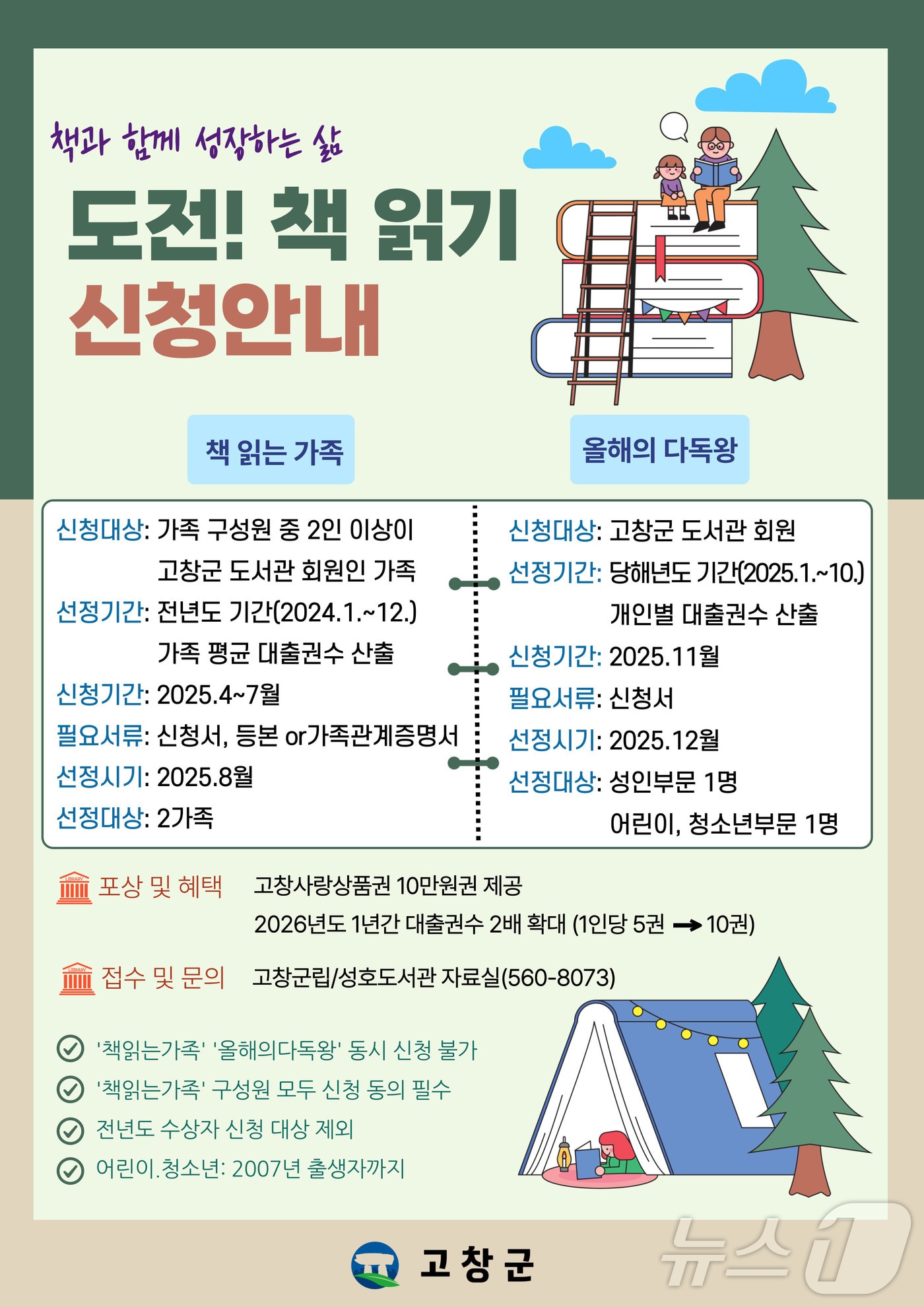 고창군도서관, 책과 함께 성장하는 삶 도전! 책 읽기 행사(고창군 제공)2025.1.24/뉴스1