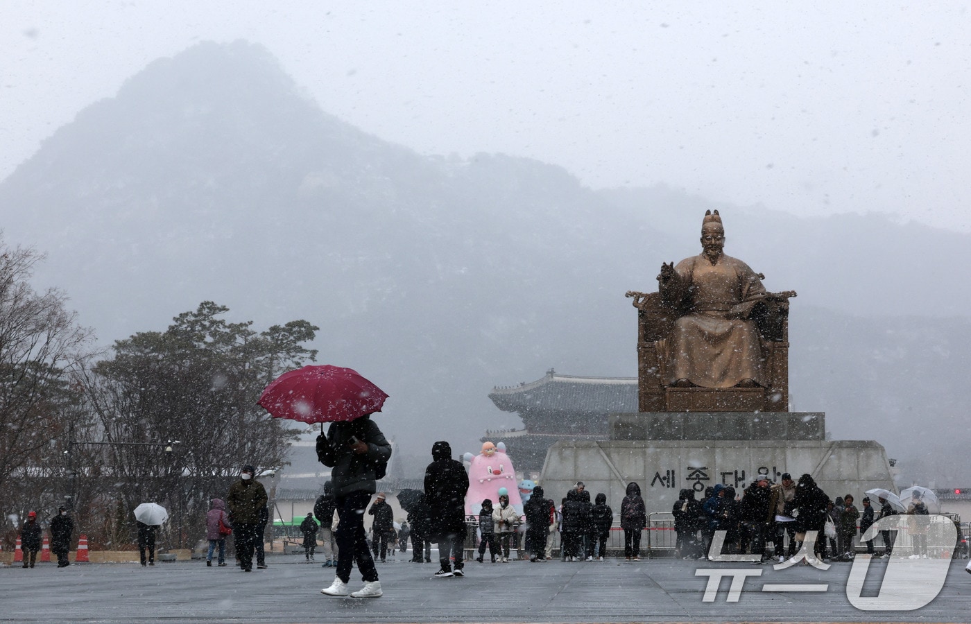 설날인 29일 충북과 세종은 매우 춥고 눈이 오후까지 내리겠다.(자료사진)/뉴스1 ⓒ News1 박세연 기자