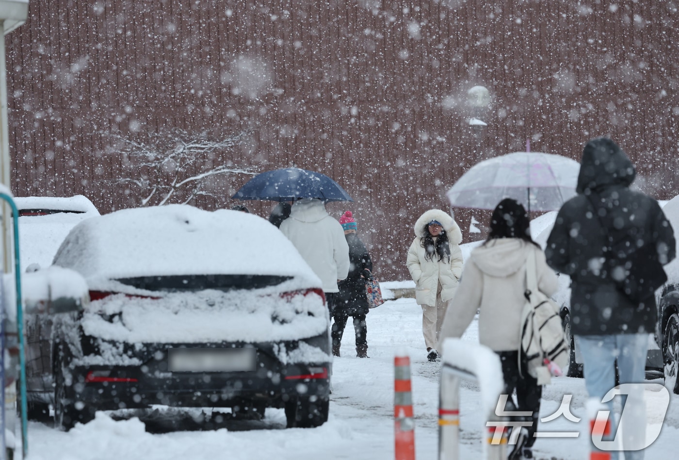 지난달 29일 광주전남 대부분 지역에 대설주의보가 내린 가운데 광주 광산구 한 아파트에 눈이 밤사이 내려 소복하게 쌓여있다.2025.1.29/뉴스1 ⓒ News1 김태성 기자