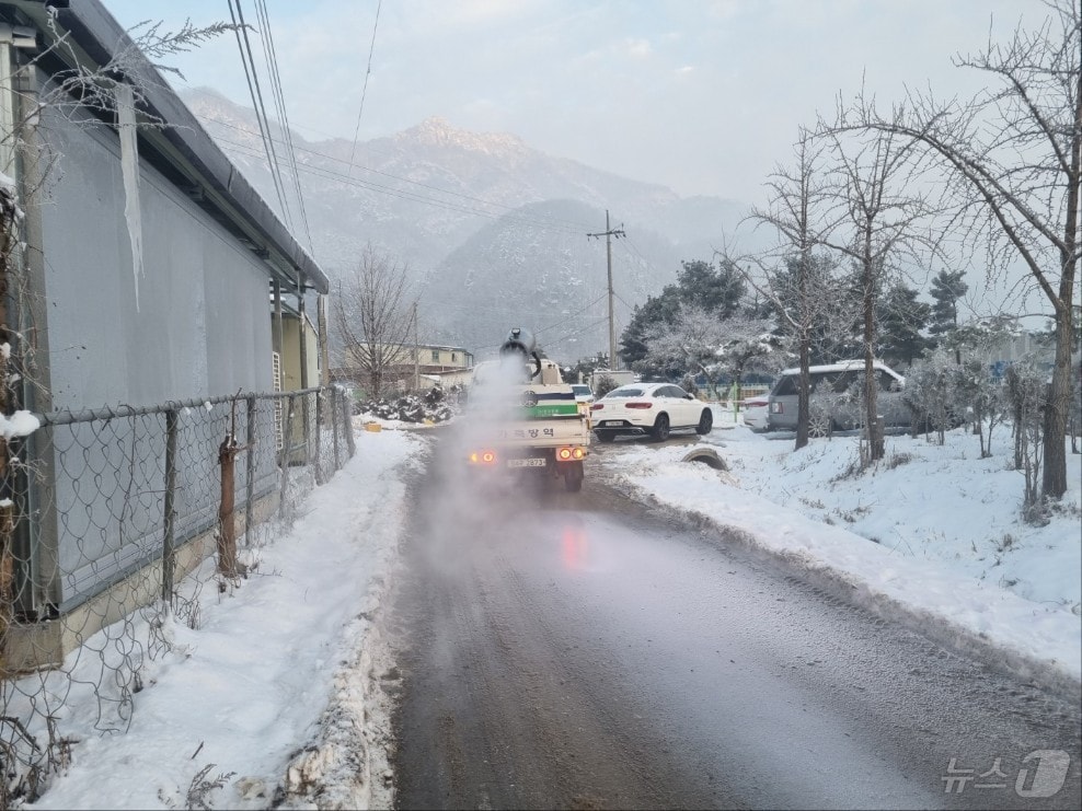 아프리카돼지열병(ASF) 방역 자료사진.(경기도 제공)