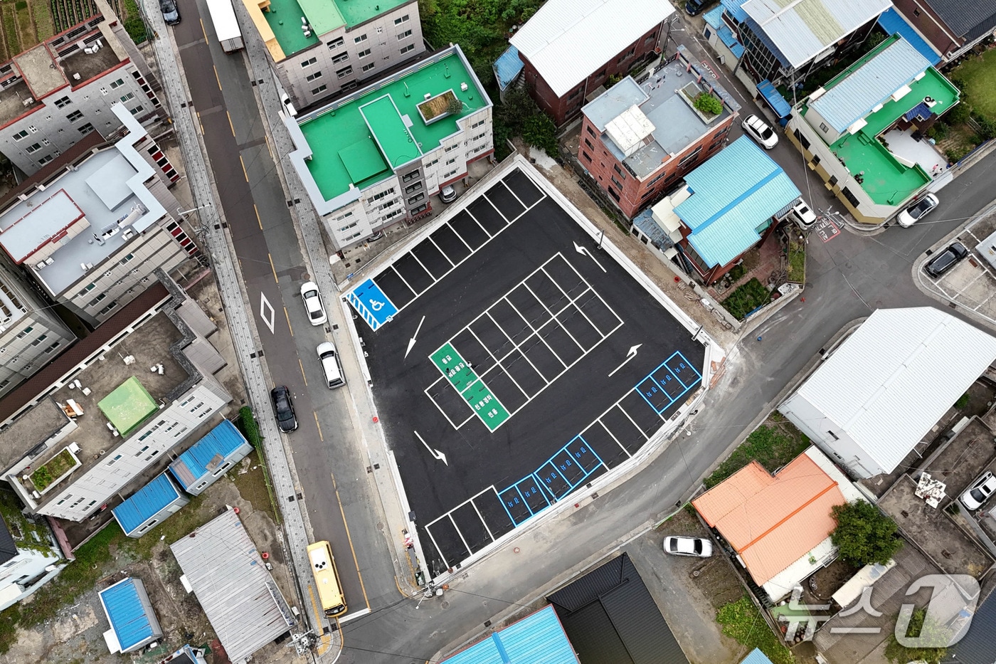 대구 달성군 현풍읍에 조성된 공영주차장.(대구 달성군 제공. 재판매 및 DB금지)