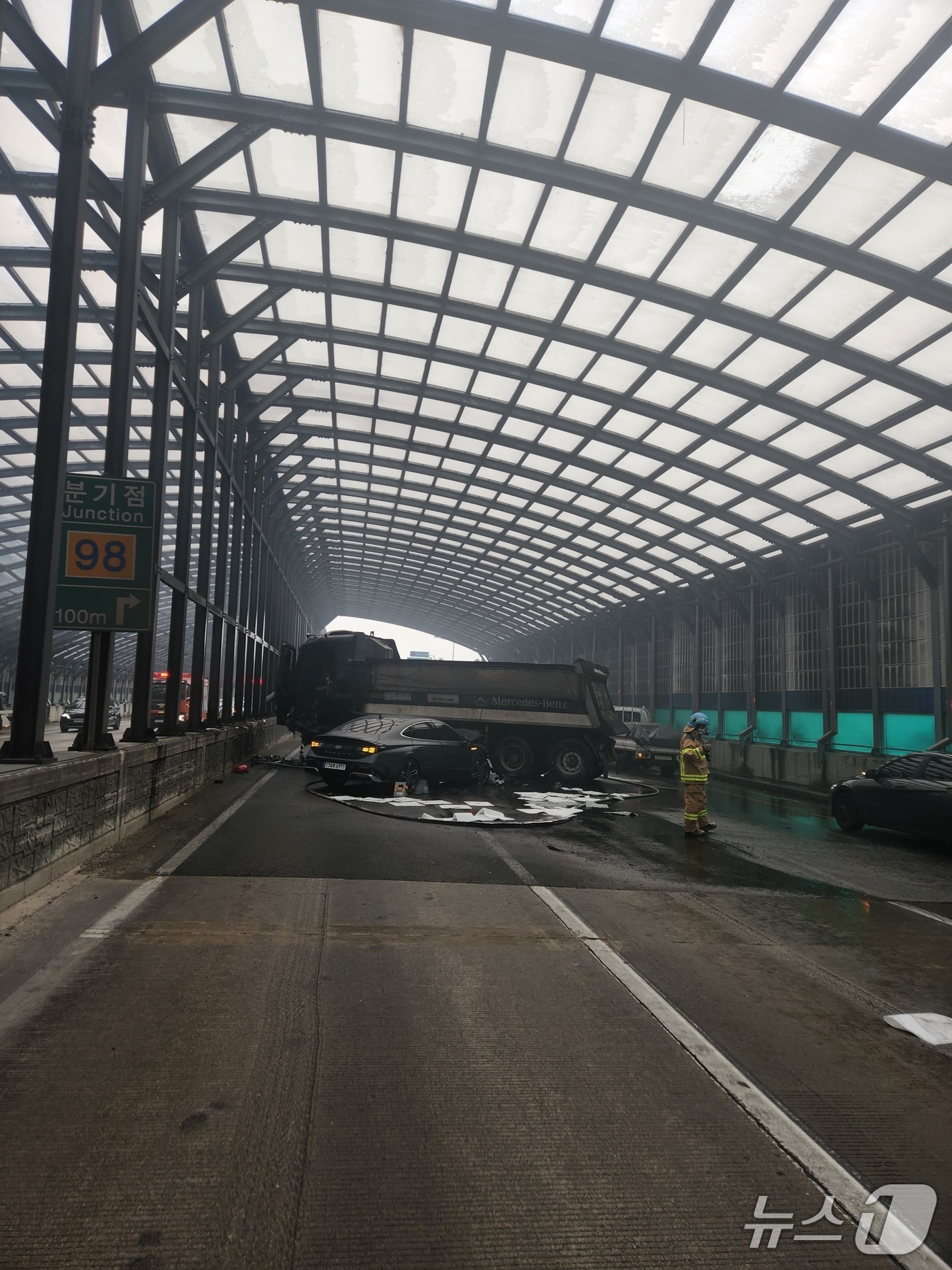 사고 현장 모습.(소방제공)