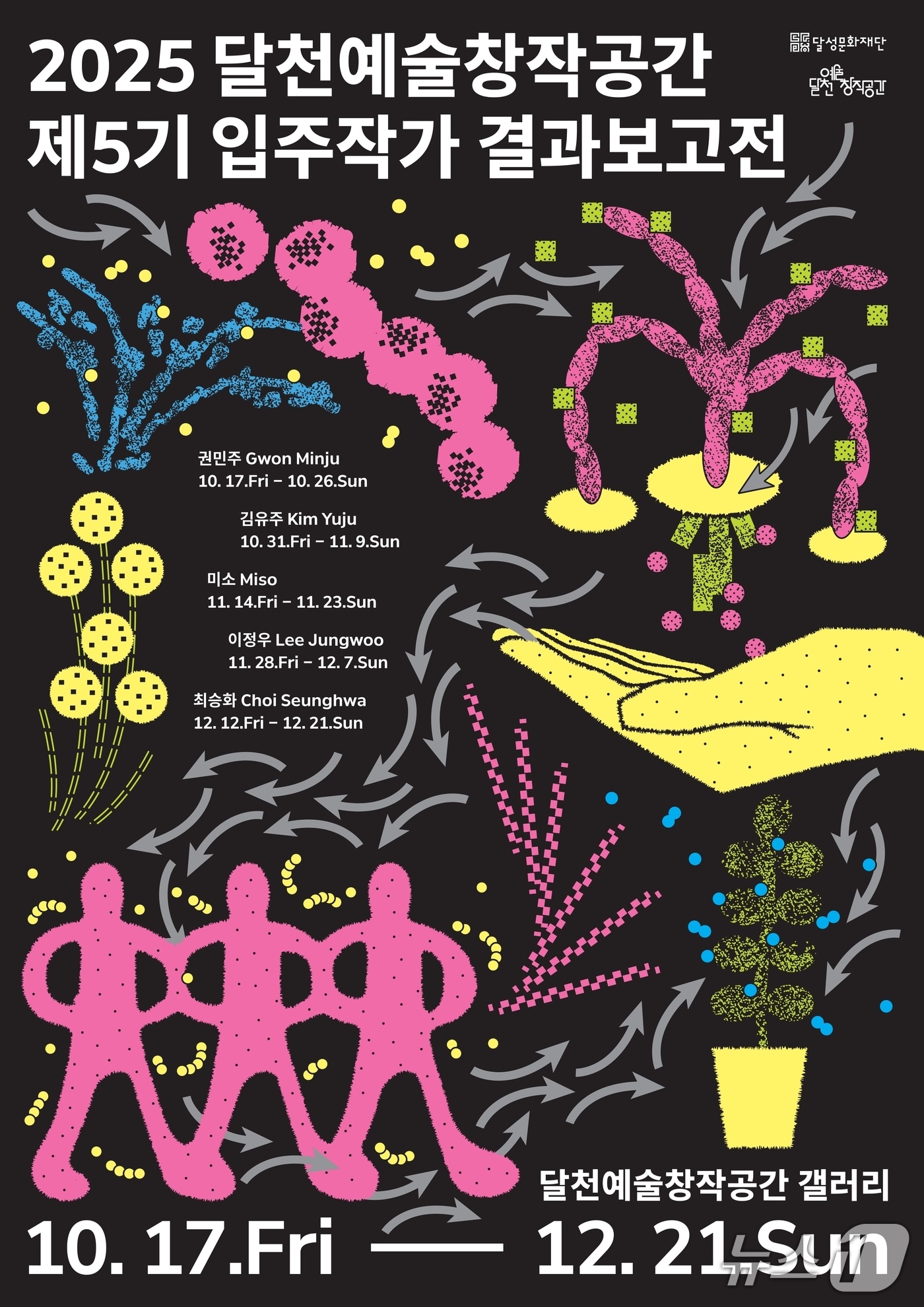 달천예술창작공간에 입주한 작가 5명이 성과전을 개최한다.&#40;대구 달성문화재단 제공. 재판매 및 DB금지&#41;