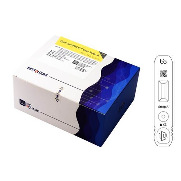 HLB파나진의 자회사인 바이오스퀘어가 미국 식품의약국(FDA)에 제품 등록을 완료한 '퀀텀팩 이지 스트렙에이(QuantumPACK Easy Strep A)'. (HLB파나진 제공)