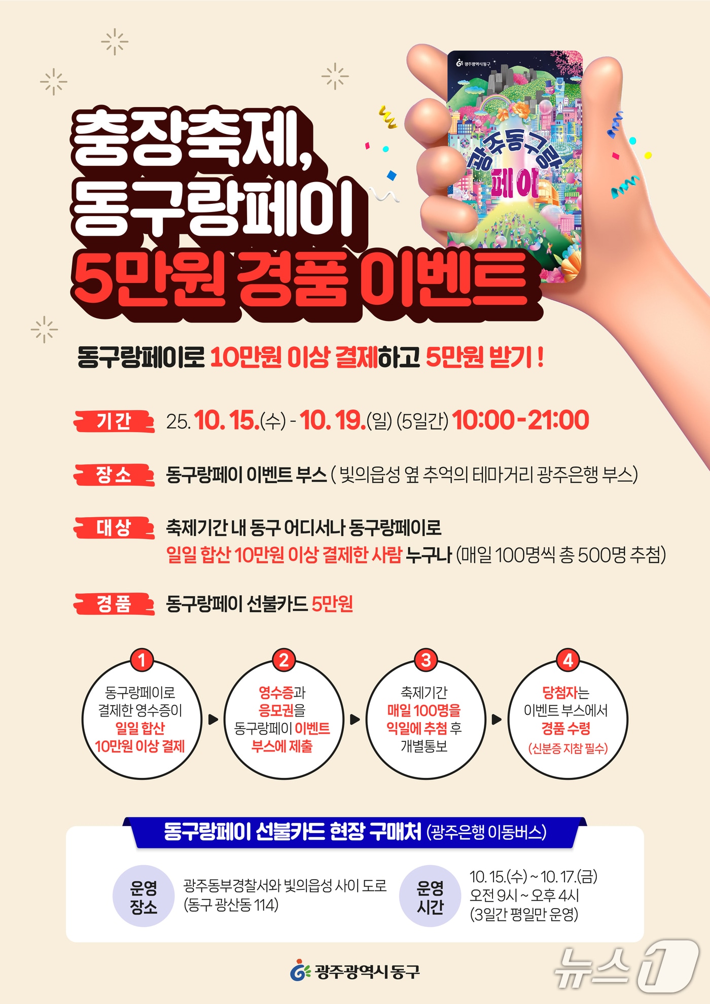 충장축제 동구랑페이 이벤트. &#40;광주 동구 제공. 재판매 및 DB 금지&#41;