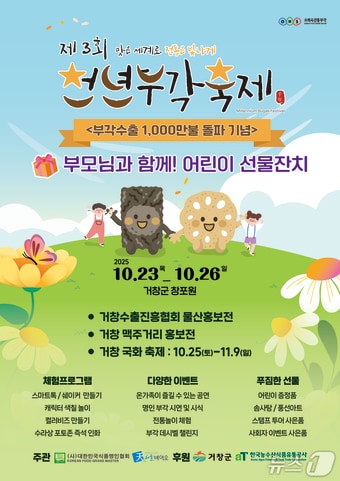 거창군 천년부각축제 안내문.