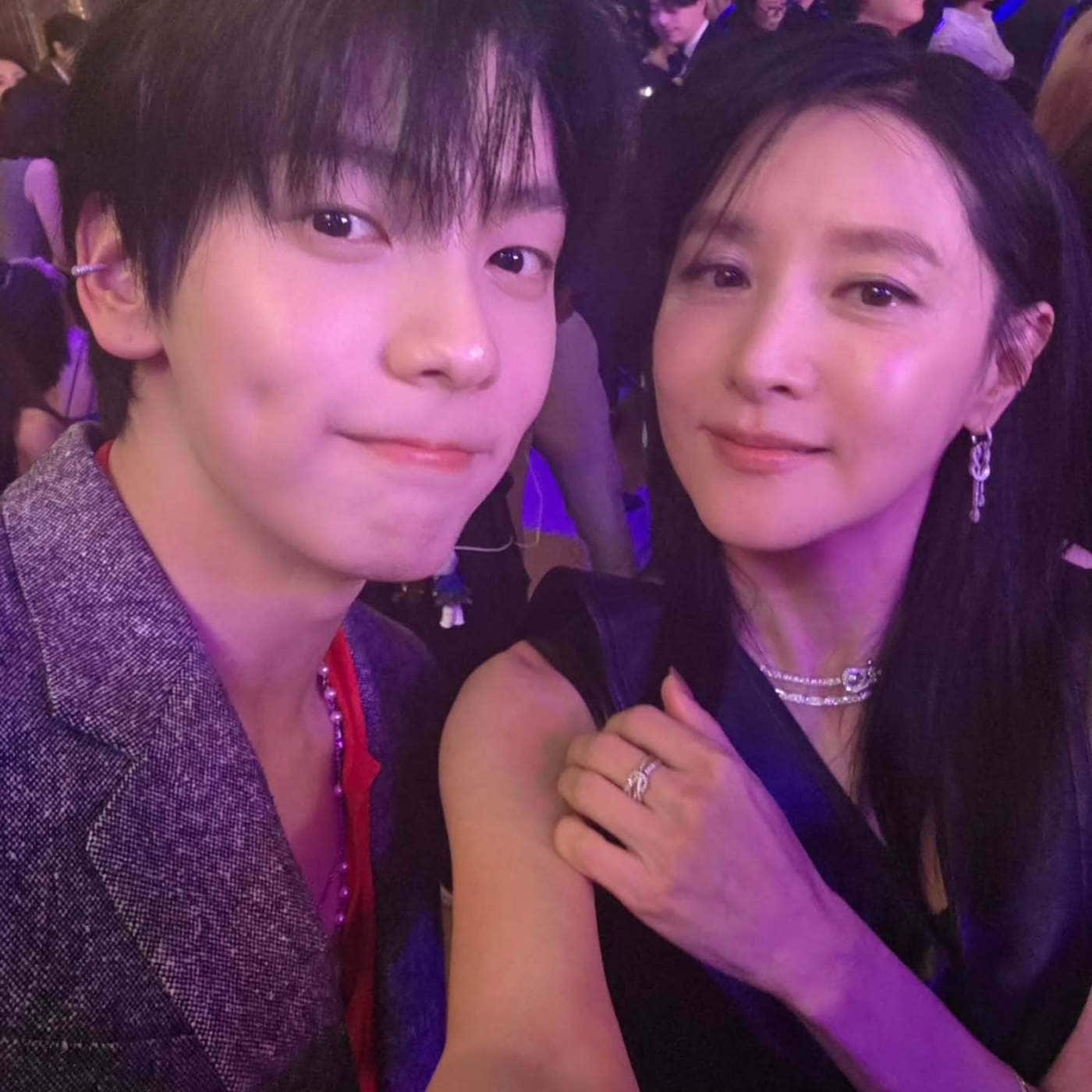 투모로우바이투게더 수빈(왼쪽), 이영애(SNS 갈무리)