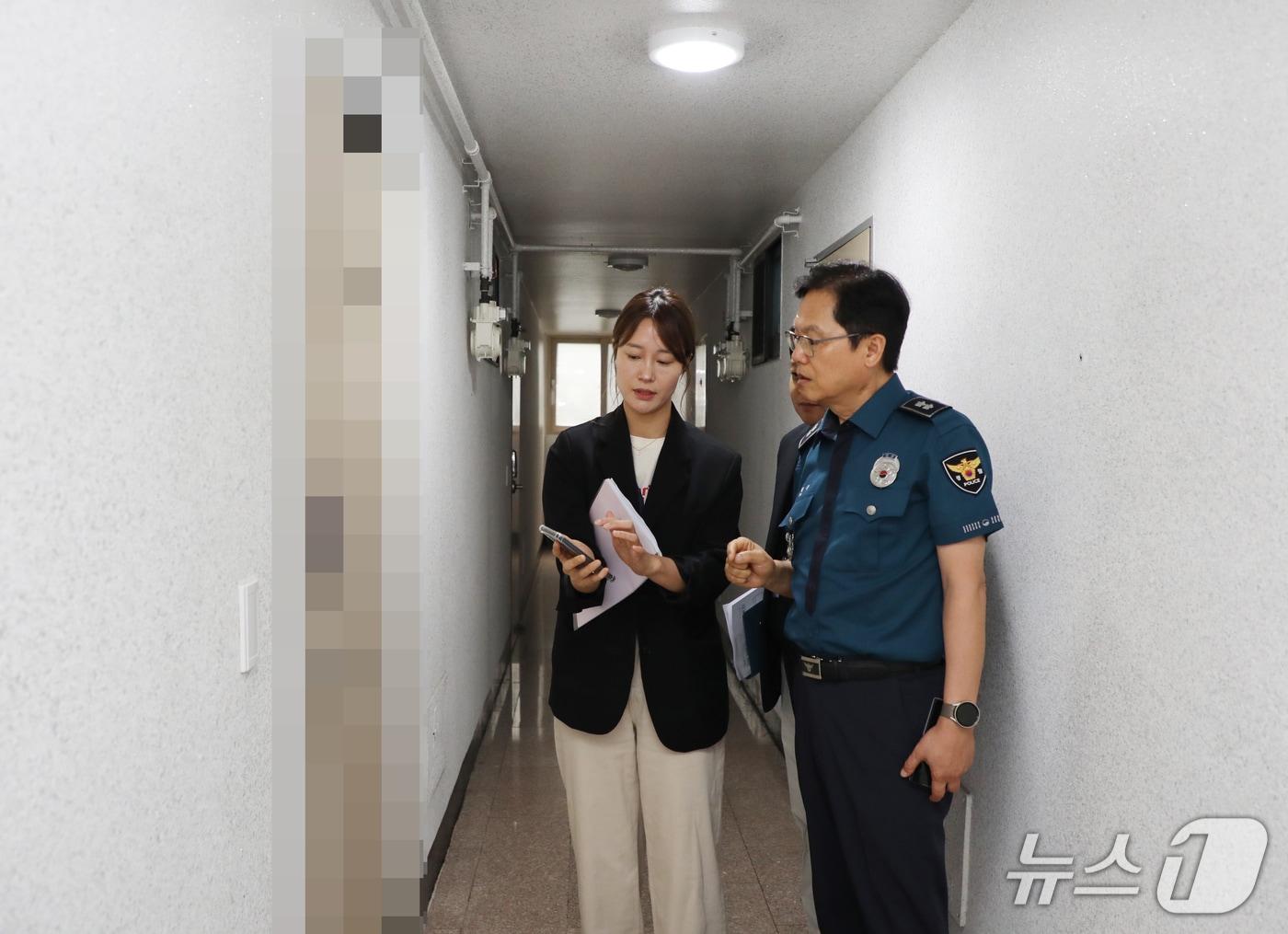 전북경찰청장 피해자 주거지 점검 사진.(전북경찰 제공. 재판매 및 DB금지)