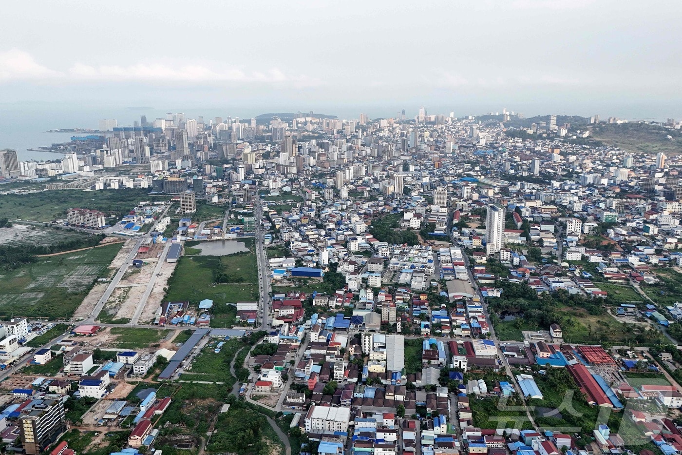 2025년 4월 9일 촬영된 캄보디아 시아누크빌 전경. ⓒ AFP=뉴스1 ⓒ News1 최종일 선임기자