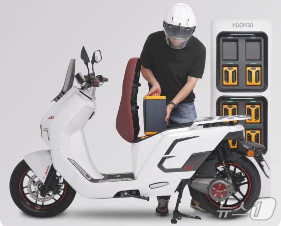 전기이륜차 배터리 교환형 충전시설 ⓒ News1 DB