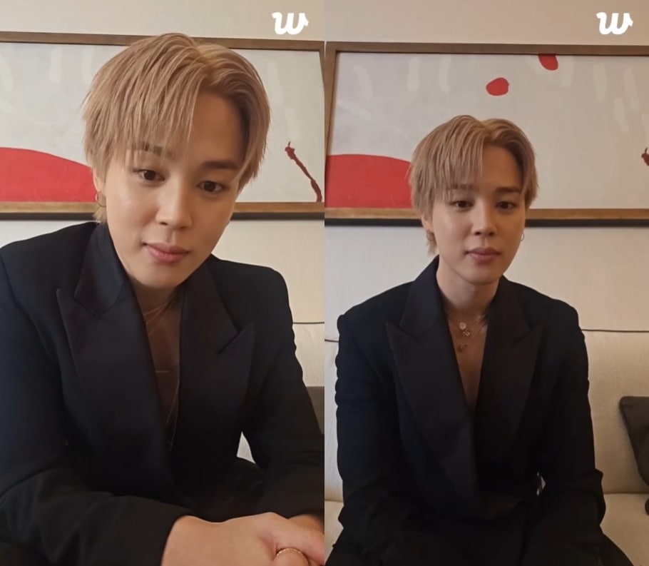 방탄소년단 지민 위버스 영상 갈무리