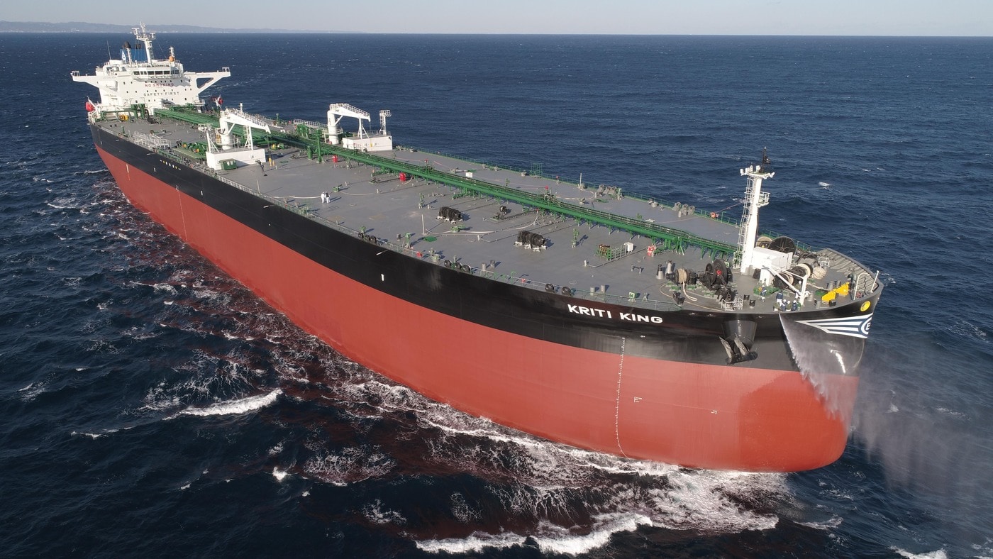 HD현대중공업이 건조해 인도한 원유운반선의 모습. (HD현대 제공)