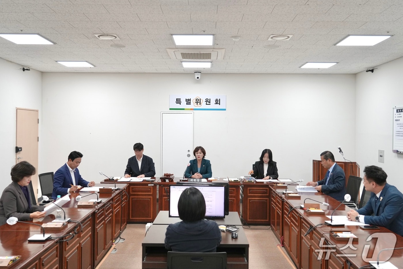 21일 광주 남구의회가 제315회 임시회 제1차 본회의에서 악취대책특별위원회를 구성하고 회의하고 있다.(광주 남구의회 제공. 재판매 및 DB 금지)