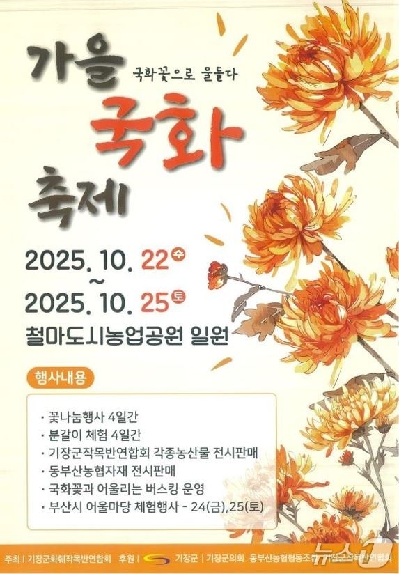 '가을 국화 축제' 포스터.(기장군 제공. 재판매 및 DB금지)