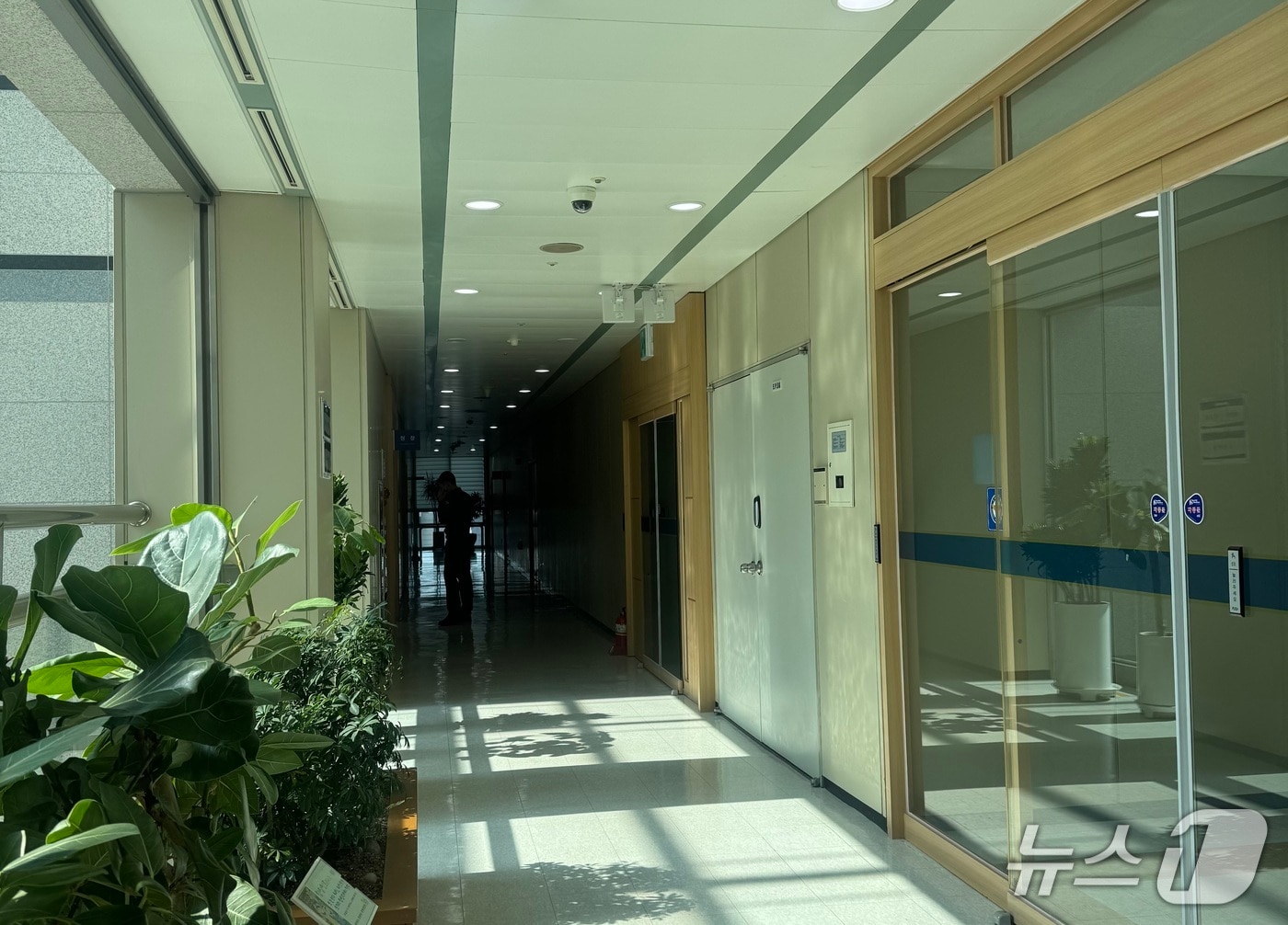 김철문 전북경찰청장 사무실 앞.뉴스1/장수인 기자