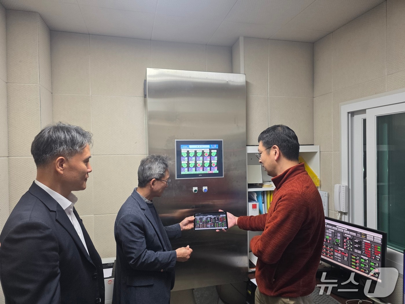 춘천도시공사와 강원조달청, 혁신제품 시범구매 제품의 운영 및 관리 현황 점검.(춘천도시공사 제공, 재판매 및 DB금지)