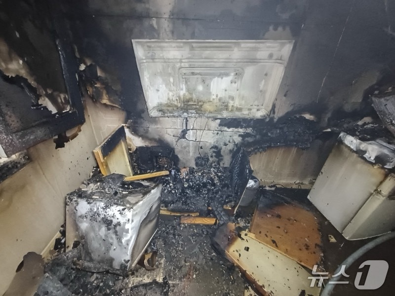  보령 숙박시설 화재 현장. (보령소방서 제공, 재판매 및 DB금지) / 뉴스1