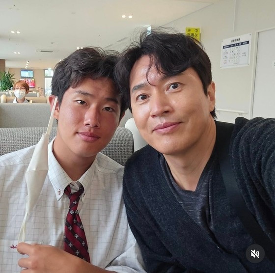 김정민 아들 김도윤(왼쪽), 김정민/ 김정민 인스타그램