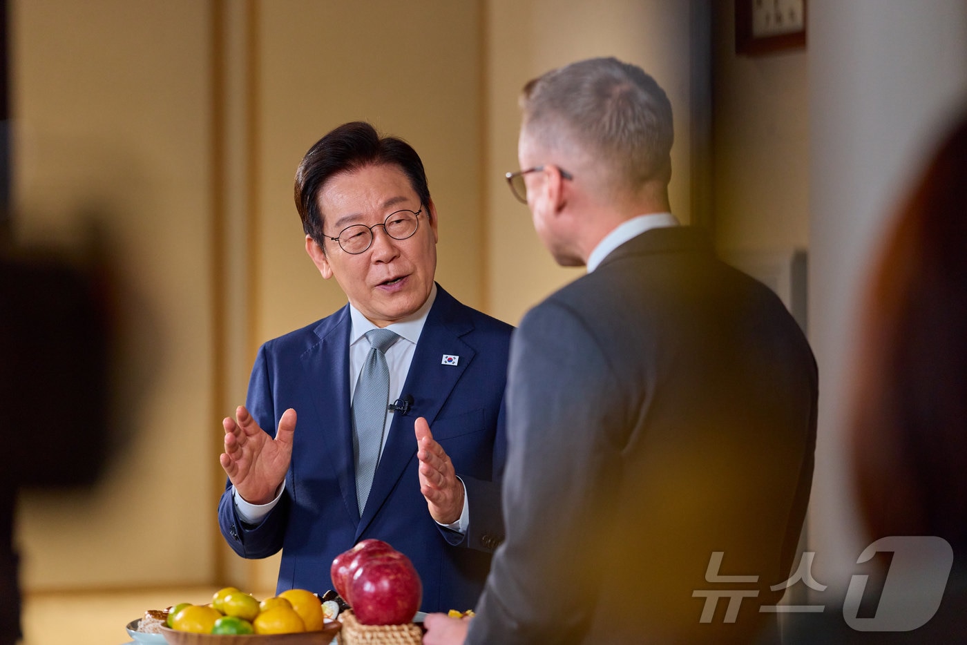 이재명 대통령이 지난 22일 미국 CNN과 K-컬처 관련 인터뷰를 하고 있다. (대통령실 제공. 재판매 및 DB 금지) 2025.10.25/뉴스1 ⓒ News1 이재명 기자