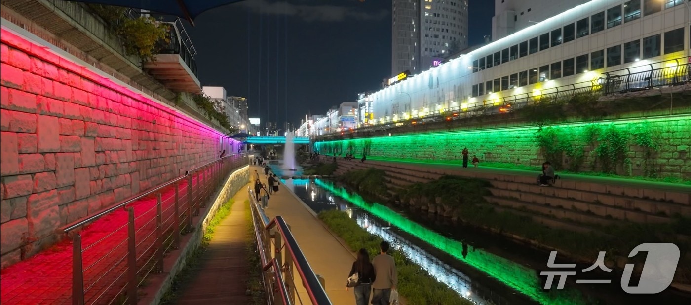 청계천 모습(서울시 제공)