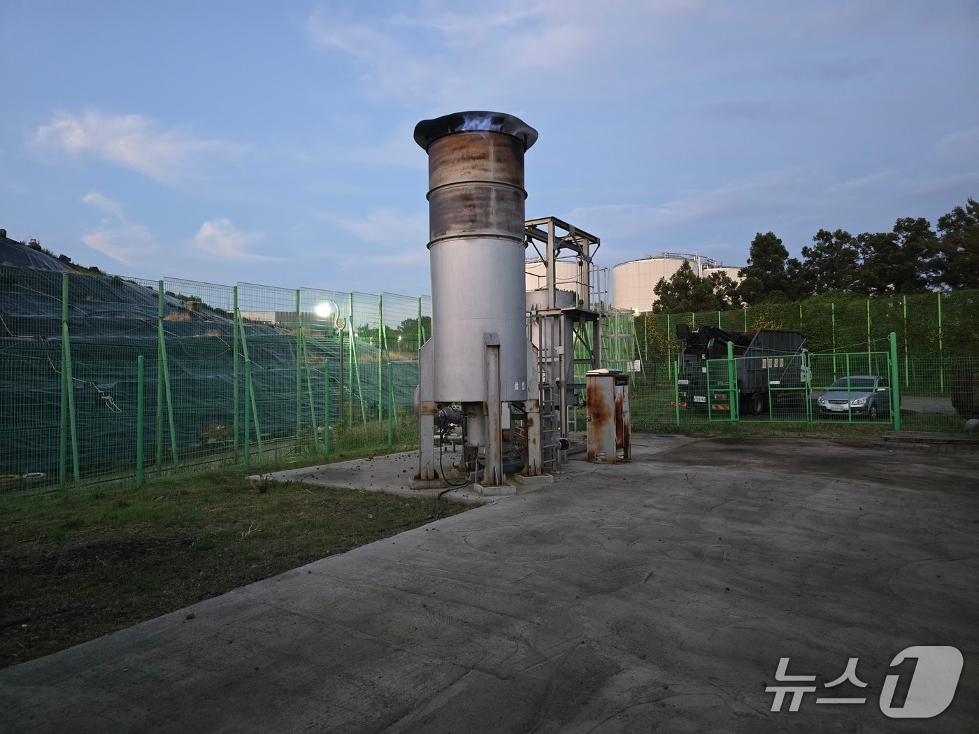 색달매립장 온실가스 감축설비(서귀포시 제공)/뉴스1