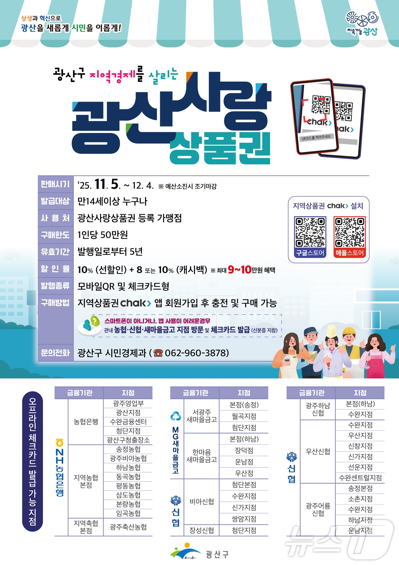 광산사랑상품권 포스터. &#40;광주 광산구 제공. 재판매 및 DB 금지&#41; 