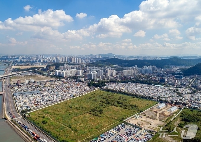 송도유원지 일대 전경. (연수구 제공.재판매 및 DB금지)