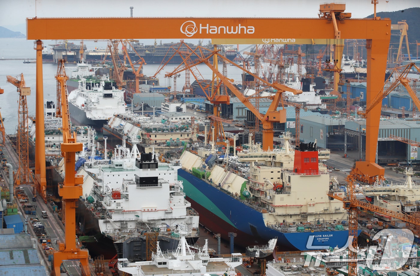 경남 거제시 한화오션 거제사업장 2025.10.30/뉴스1 ⓒ News1 윤일지 기자