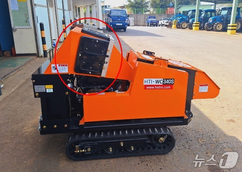 빨간색 동그라미 부분이 무선인식 기반 안전기능강화 장치.(제주특별자치도 제공, 재판매 및 DB 금지)