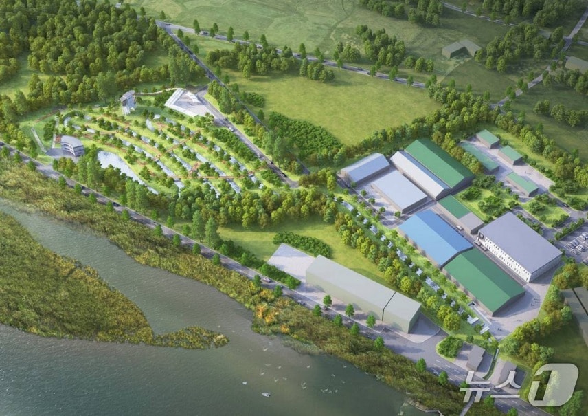 내년 완공 예정인 한국수산자원공단 대규모 연어 자연 산란장. &#40;한국수산자원공단. 재판매 및 DB금지&#41;