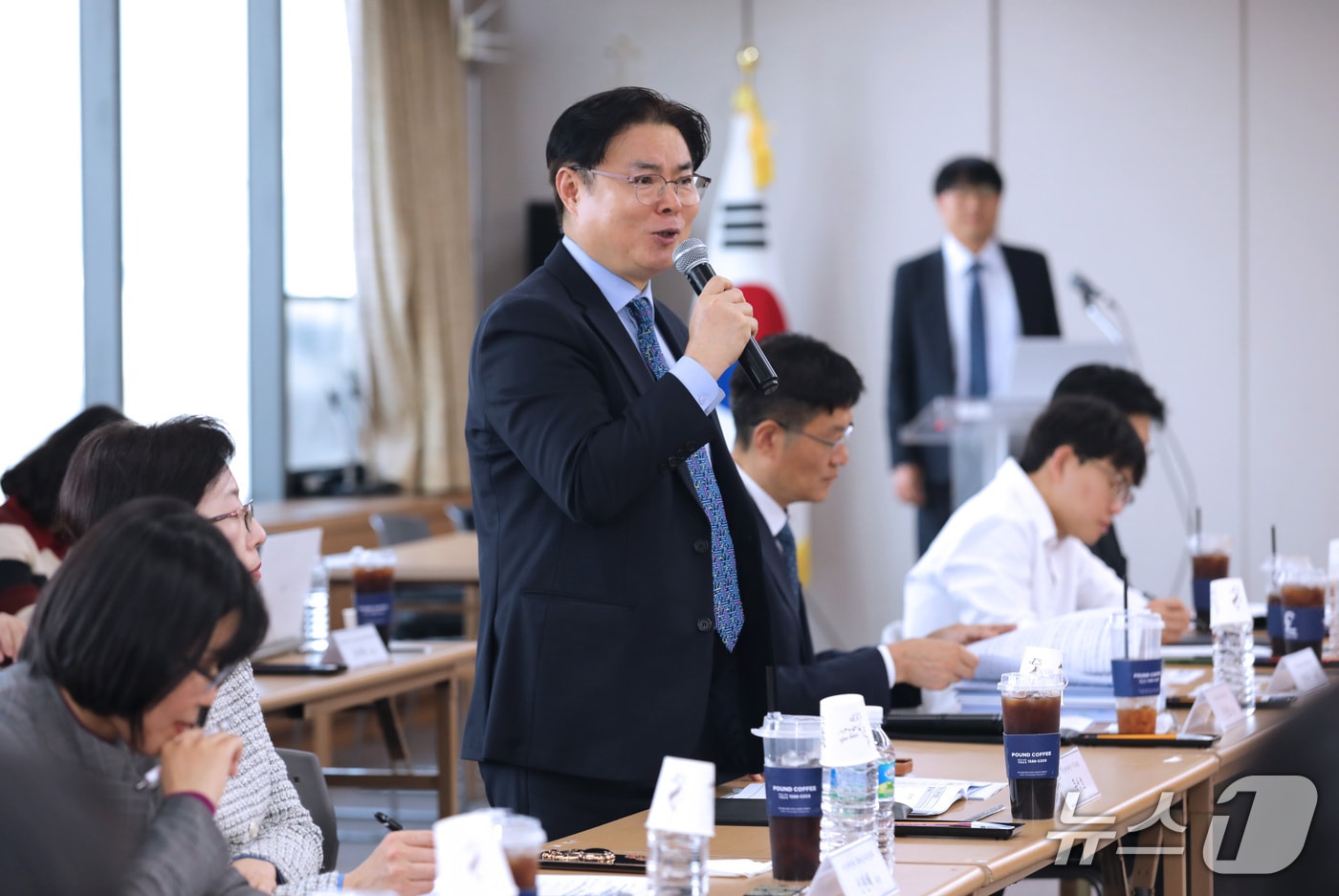 목성호 지식재산처장 직무대리가 ‘AI 지식재산정책 민간 전문가 협의체’에서 인사말을 하고 있다. (지식재산처 제공.재판매 및 DB금지)/뉴스1