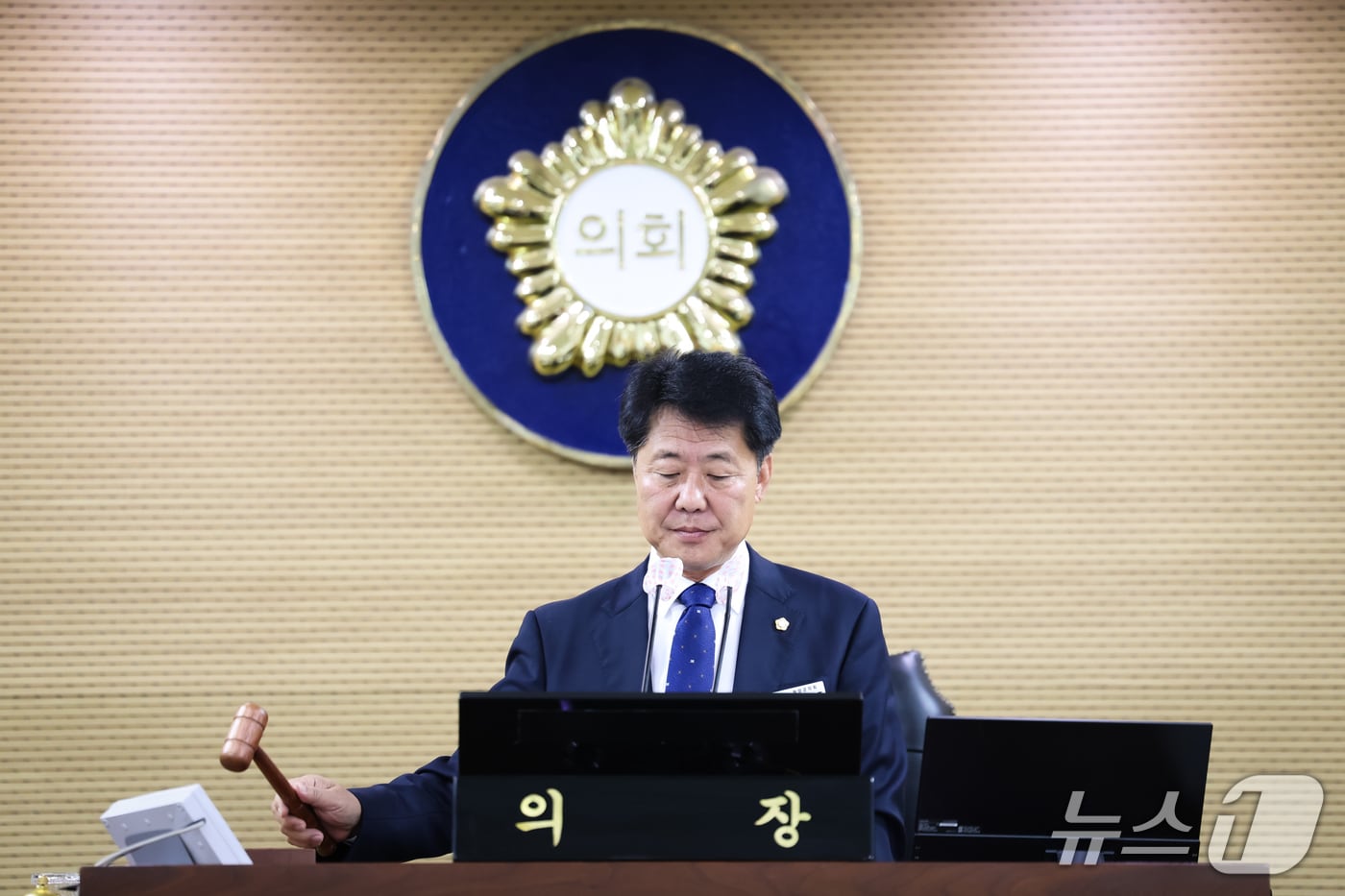  김기준 청양군의회 의장. / 뉴스1