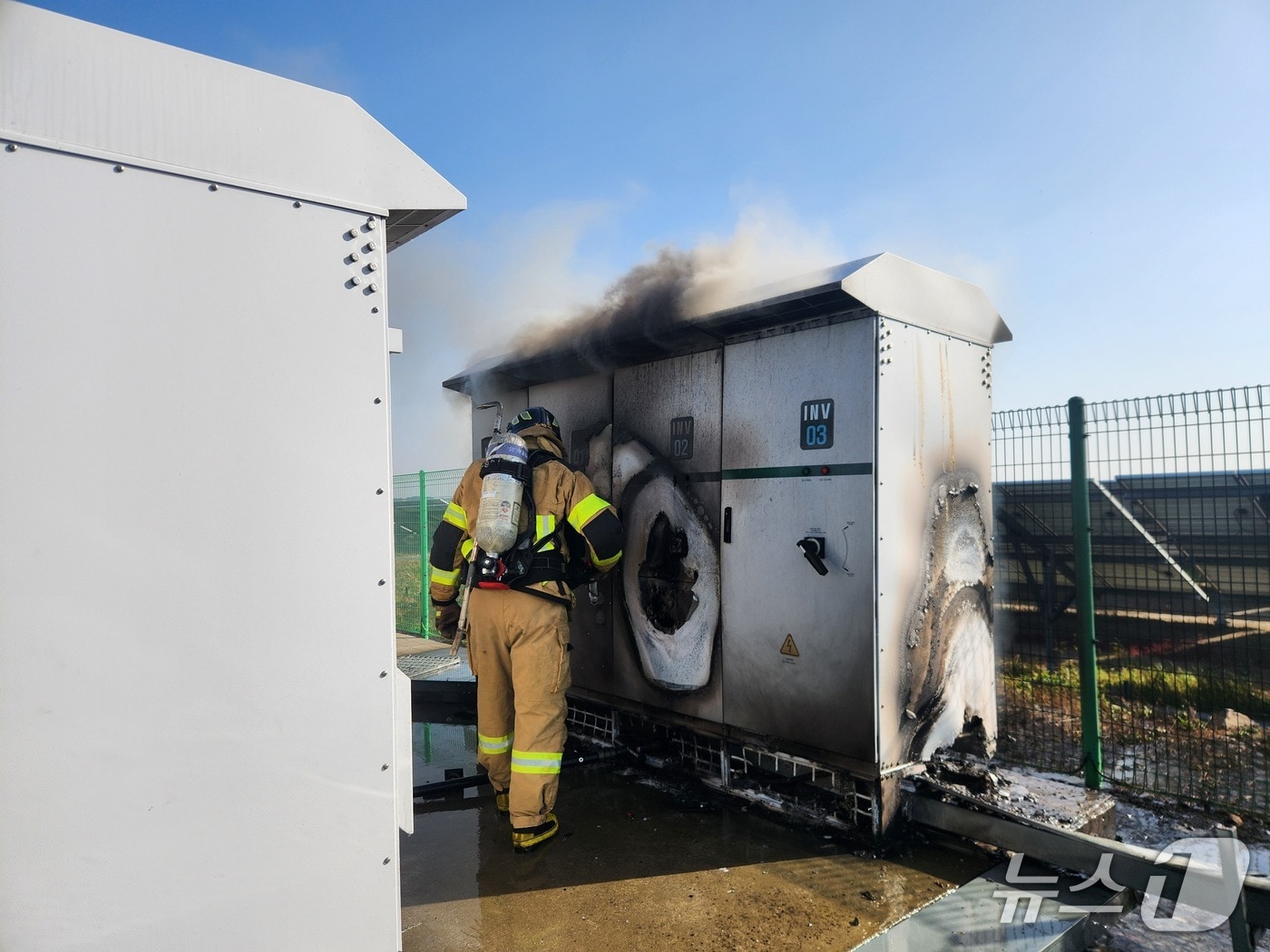 화재 현장 모습.&#40;전북소방 제공. 재판매 및 DB 금지&#41;