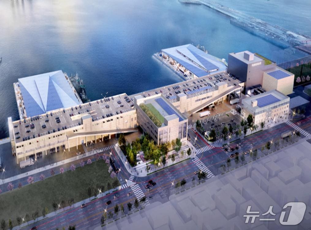 부산공동어시장 현대화사업 공사 HJ중공업 기술제안 조감도.&#40;부산시 제공. 재판매 및 DB금지&#41;