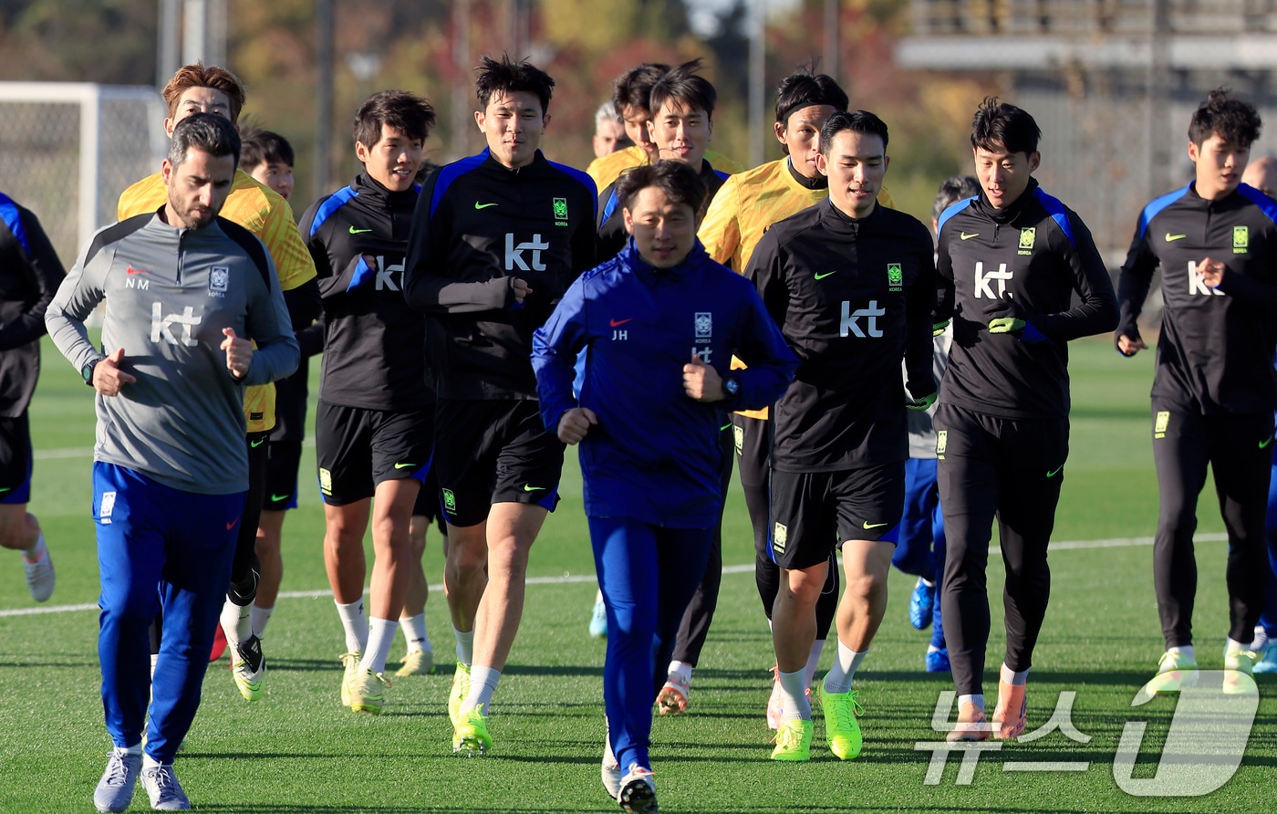 대표팀 훈련 현장 사진