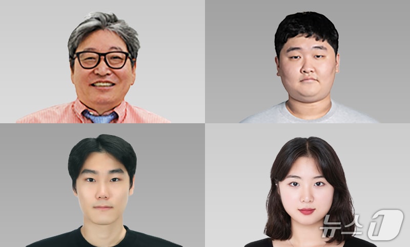 좌측 상단부터 이상근 교수, 정민수·박민·황유정 석사과정생. (서강대 제공)