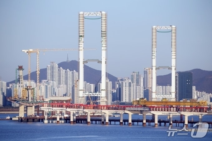 제3연륙교 건설현장 모습(인천시 제공.재판매 및 DB금지)