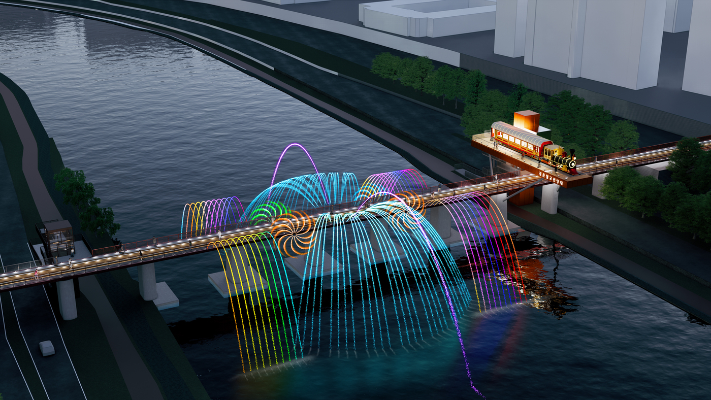 경춘철교 전망대 야간경관 조감도(도봉구 제공)