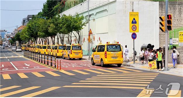 승하차존이 없는 대구 평리초교 앞.(이주한 대구 서구의원 제공. 재판매 및 DB금지)