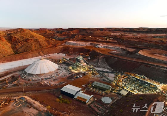 호주 미네랄 리소스 사가 보유·운영 중인 서호주 워지나 리튬 광산(포스코홀딩스 제공)