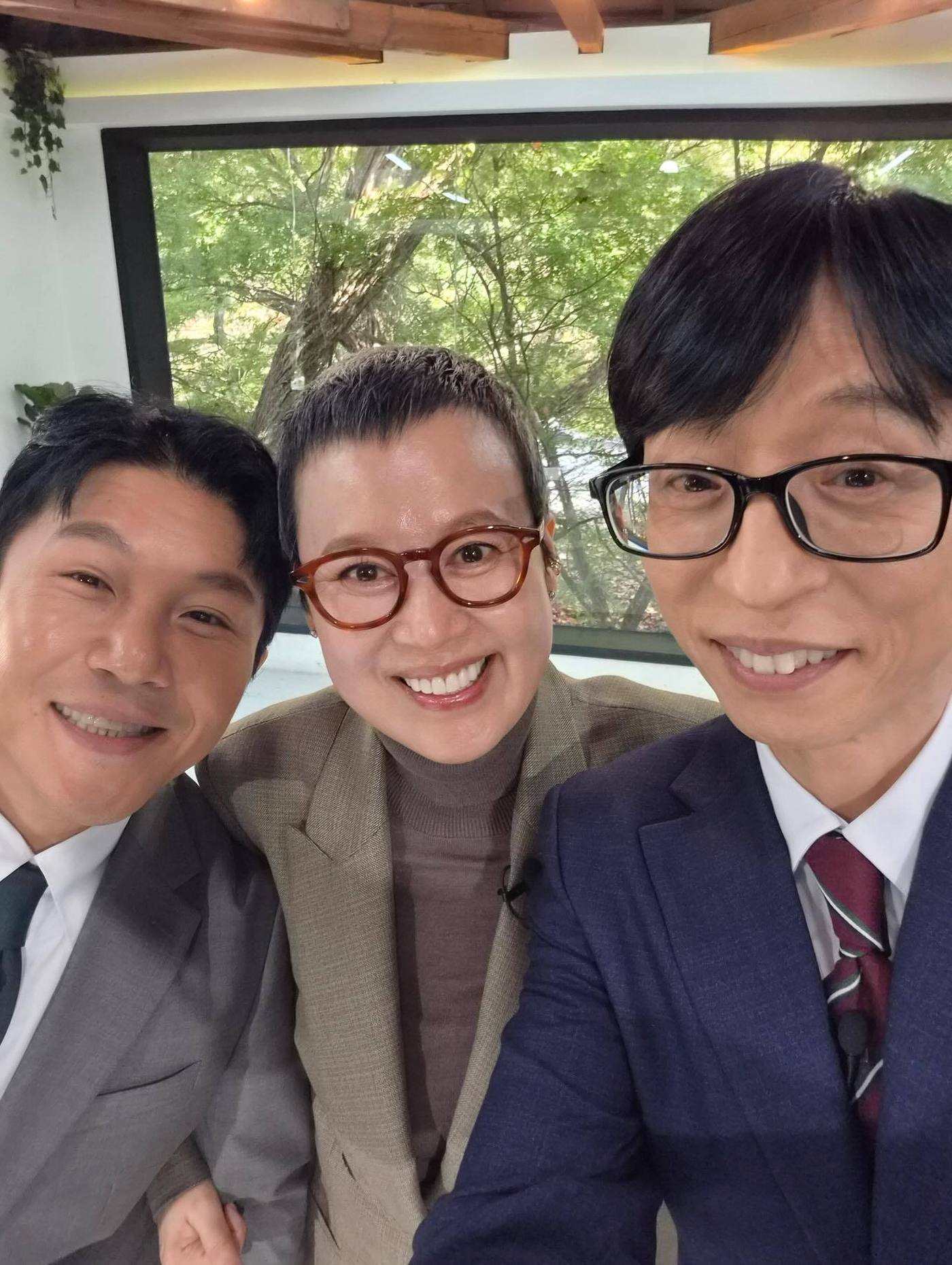 &#40;왼쪽부터&#41; 코미디언 조세호, 박미선, 유재석/ 사진=박미선 인스타그램 갈무리