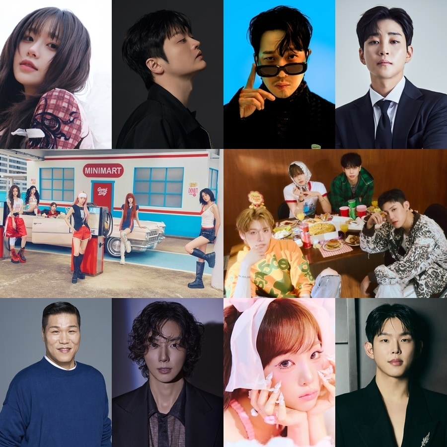 각 소속사, 웨이브 제공