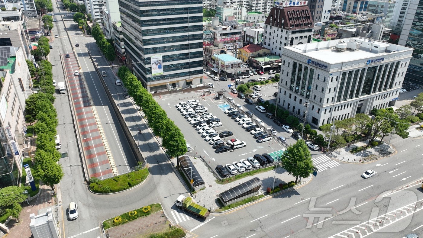 무진로 공영주차장. &#40;광주 광산구 제공. 재판매 및 DB 금지&#41; 