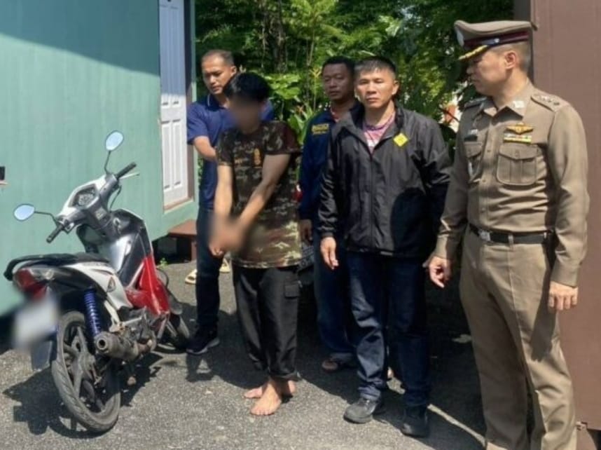 지난 10일&#40;현지시간&#41; 태국 방콕 농쪽 지역에서 20세 미얀마 여성을 성폭행한 혐의를 받는 24세 태국 남성이 현지 경찰에 체포됐다. &#40;마티촌 갈무리&#41;