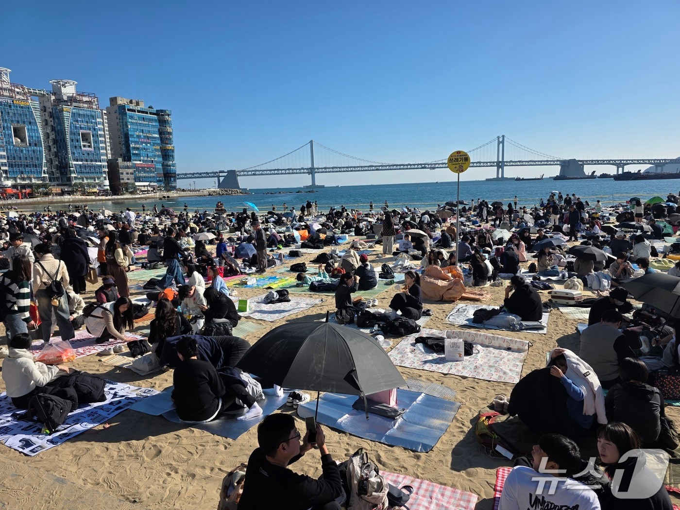 광안리해수욕장 부산불꽃축제 현장