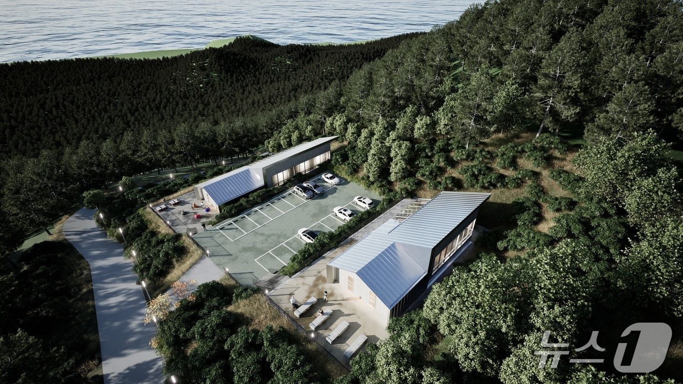 남해 망운산 치유의 숲 치유센터조감도&#40;경남도 제공. 재판매 및 DB금지&#41;.