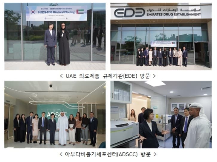  UAE 의료제품 규제기관 등 방문 사진. &#40;식약처 제공&#41;