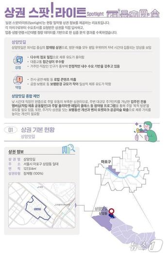 마포구 현장밀착 상권분석.(서울시 제공)